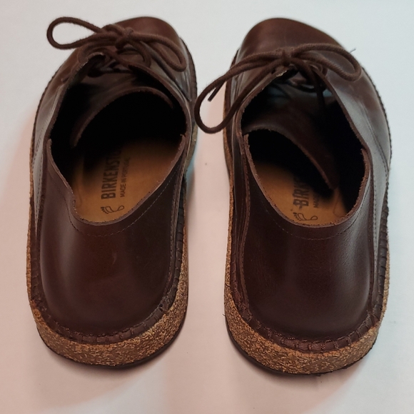 Birkenstock Brown Leather Derbys - Picture 6 of 9